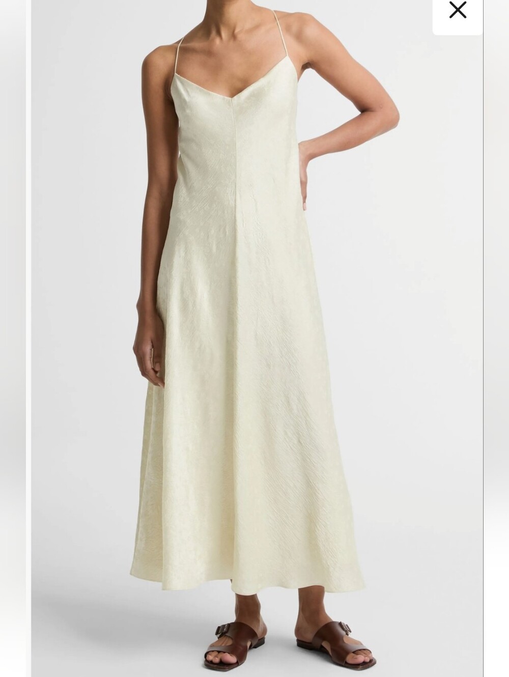 Vince, New No Tag Spaghetti Strap Slip Dress in Ivory